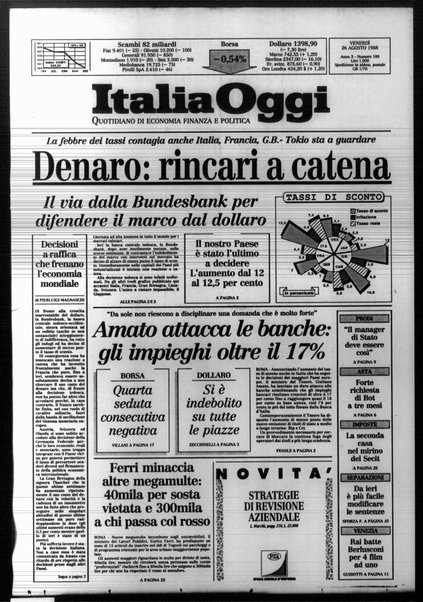 Italia oggi : quotidiano di economia finanza e politica